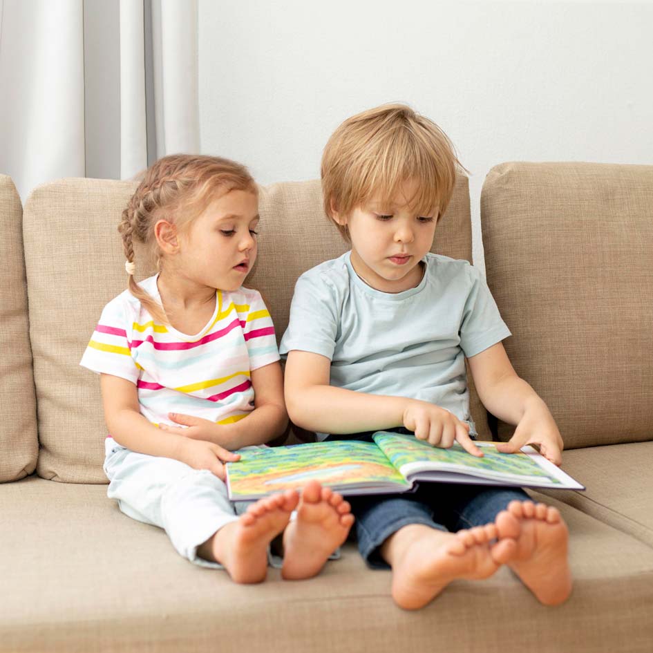 niños leyendo
