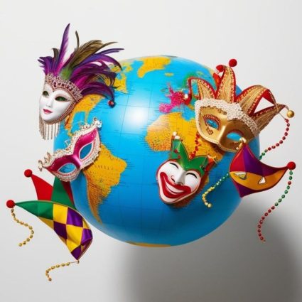 Globo terraqueo carnaval